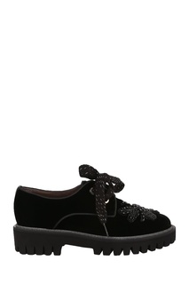 Черные ботинки с аппликацией Pertini