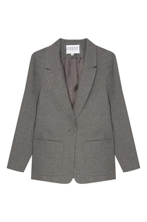Однобортный серый жакет Claudie Pierlot