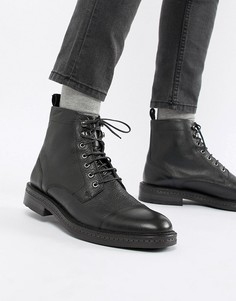Черные ботинки на шнуровке Walk London Wolf - Черный