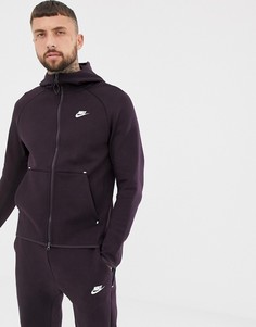 Худи из флиса красного цвета на молнии Nike 928483-659 - Красный