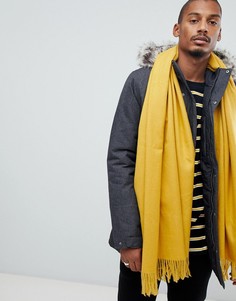 Шарф-накидка горчичного цвета ASOS DESIGN - Желтый