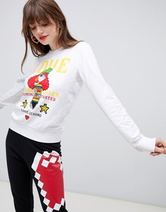 Свитшот Love Moschino Fashion Girl - Белый
