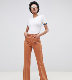 Расклешенные брюки ASOS DESIGN Tall - Коричневый