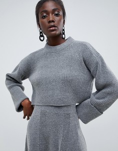 Комбинируемый укороченный джемпер ASOS WHITE - Серый