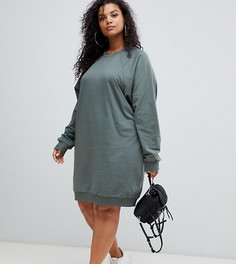 Трикотажное платье ASOS DESIGN Curve - Зеленый