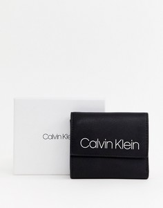 Кошелек с логотипом Calvin Klein - Черный