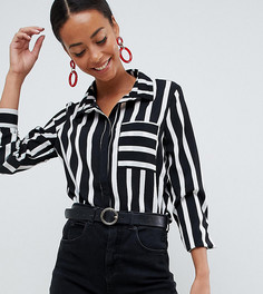 Рубашка в полоску Missguided Tall - Белый
