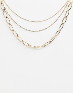 Ярусное ожерелье ASOS DESIGN - Золотой