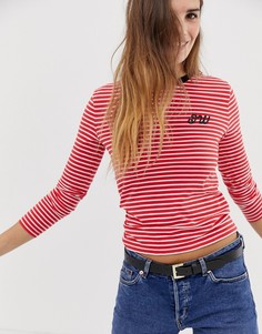 Лонгслив в полоску Jack Wills - Красный