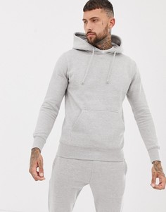 Худи серого цвета Pull&Bear - Серый