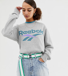 Серый свитшот с логотипом Reebok Classics Vector - Серый