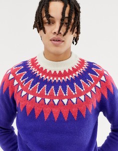Фиолетовый джемпер с узором Фэйр-Айл ASOS DESIGN - Фиолетовый