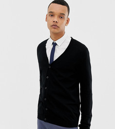Черный хлопковый кардиган ASOS DESIGN Tall - Черный