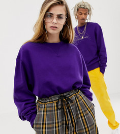 Фиолетовый свитшот COLLUSION Unisex - Фиолетовый