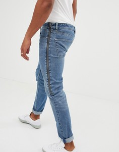 Джинсы скинни с молнией сбоку ASOS DESIGN - Синий