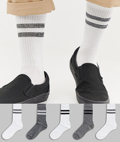 Набор из 5 пар носков в спортивном стиле ASOS DESIGN - Мульти