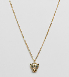 Позолоченное ожерелье с подвеской в виде леопарда Orelia - Золотой