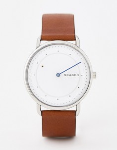 Часы с кожаным ремешком Skagen Special Edition SKW6487 Horisont - 40 мм - Рыжий