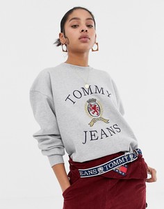 Свитшот с логотипом Tommy Jeans - Серый