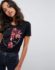 Футболка с логотипом Boss Casual - Черный