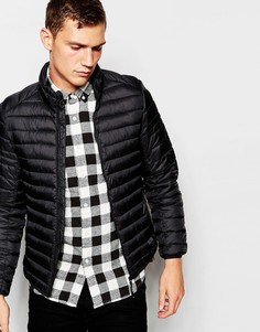 Легкая дутая куртка Pull&Bear - Темно-синий