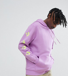 Худи фиолетового цвета с принтом на рукавах Converse эксклюзивно для ASOS - Фиолетовый