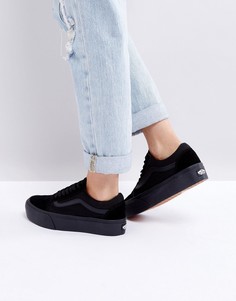 Черные кроссовки на платформе Vans Old Skool - Мульти