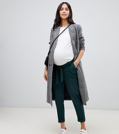 Брюки-галифе с поясом оби ASOS DESIGN Maternity - Зеленый