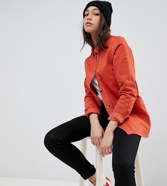 Джинсовая куртка терракотового цвета ASOS DESIGN Tall - Оранжевый
