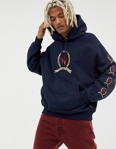 Худи темно-синего цвета с фирменным логотипом Tommy Jeans 6.0 Limited Capsule - Темно-синий