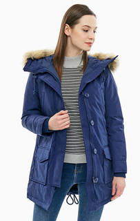 Зимняя парка синего цвета с карманами Levis®