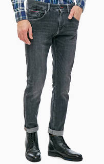 Зауженные серые джинсы с заломами Bleecker Tommy Hilfiger