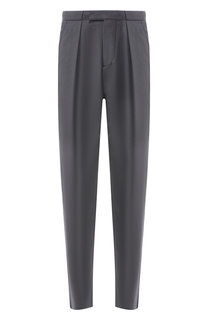 Шерстяные брюки прямого кроя Giorgio Armani