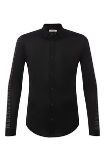 Хлопковая рубашка с воротником button down Dirk Bikkembergs