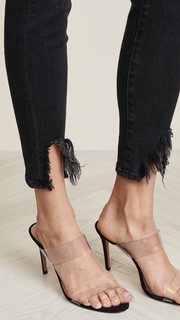 FRAME Le High Skinny Side Fray Jeans
