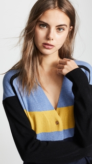 Zero + Maria Cornejo Stripe Cashmere Cardigan