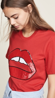 Markus Lupfer Alex Sequin Tonal Lip Tee