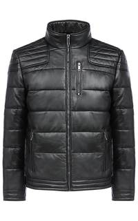 Кожаная куртка на синтепоне Urban Fashion for men