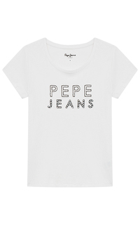 Белая футболка с принтом Pepe Jeans London