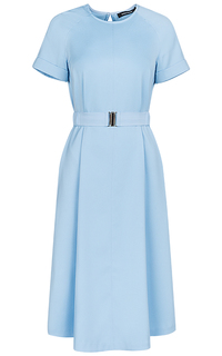Голубое платье с поясом La Reine Blanche