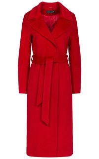 Красное полушерстяное пальто La Reine Blanche