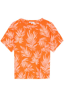 Оранжевая футболка с принтом Pepe Jeans London