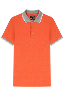 Оранжевая футболка-поло Al Franco