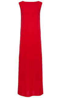 Длинное красное платье La Reine Blanche