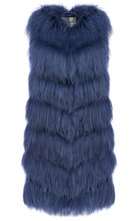 Жилет из меха козлика с отделкой кожей Virtuale Fur Collection