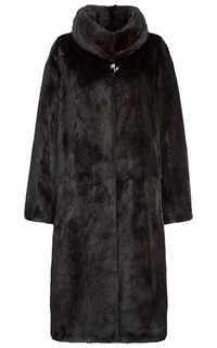 Длинная норковая шуба De la Manie