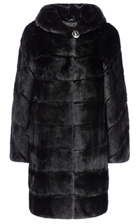 Норковая шуба с капюшоном Flaumfeder