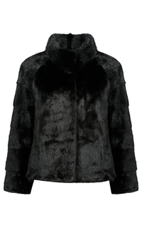 Короткая норковая шуба Flaumfeder