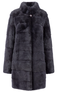 Норковая шуба с воротником-стойкой Flaumfeder