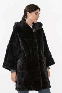 Норковая шуба с капюшоном De la Manie